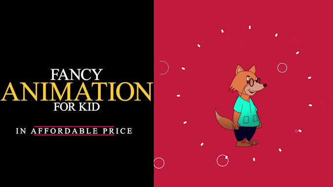 create fancy 2d animation for kids