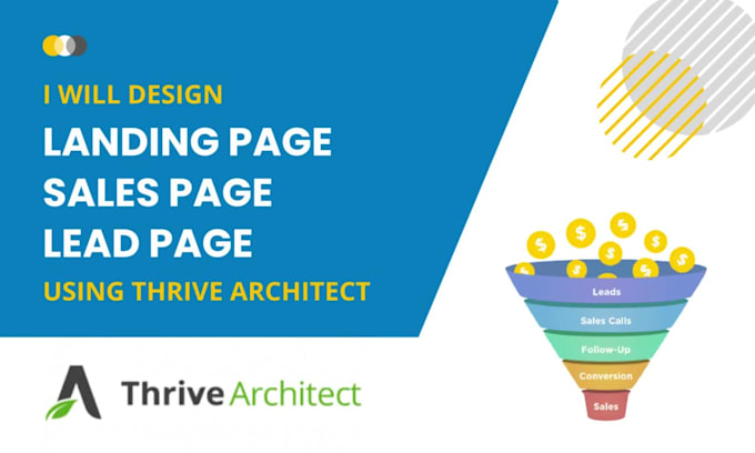 design landing page or sales page or lead page using thrive architect
