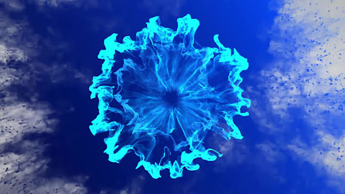 eye catching smoke logo intro video animation