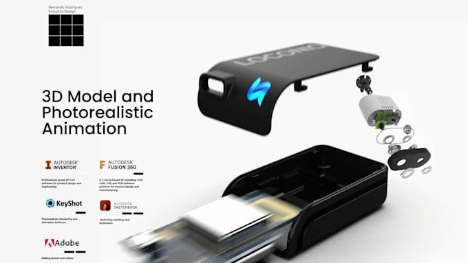 create a 3d model and photorealistic 3d animation