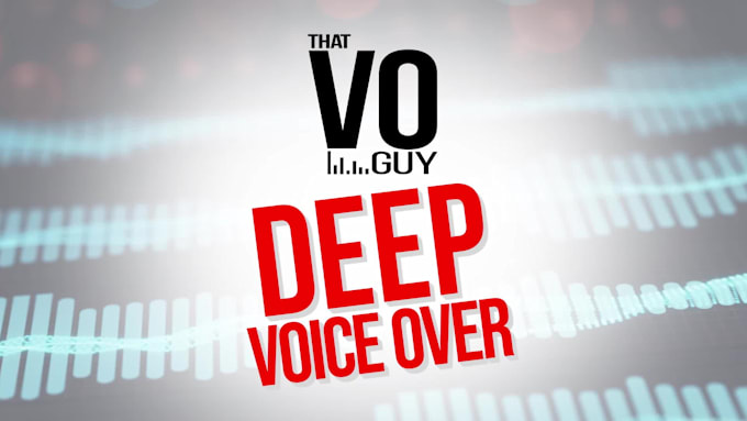 record a deep american male voice over