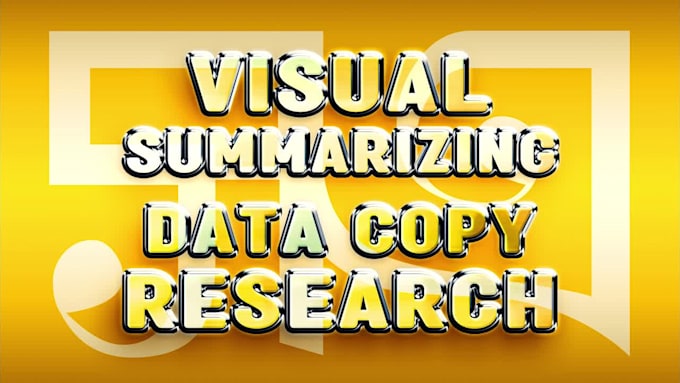 research a topic or your text and summarize it in a visual pleasing design piece