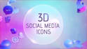 design 3d social media icon for you youtube channel