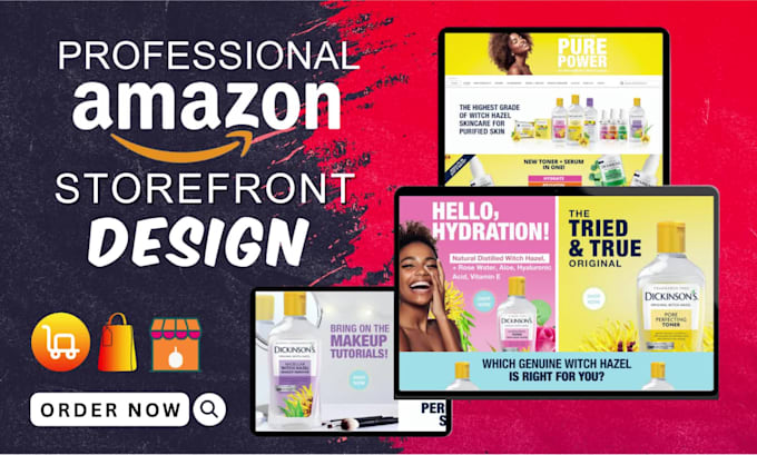 create your amazon storefront design or amazon brand store amazon storefront