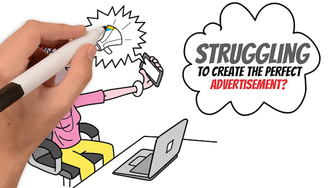 advertise by whiteboard animation explainer video