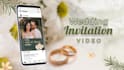 create lovely  wedding invitation video