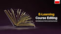 do video editing of elearning course, online course editing