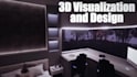 create interior 3d visualization with rendering and video