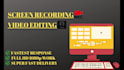 do screen recording and edit video professionally