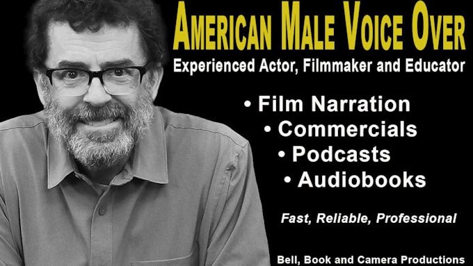 be your engaging voice for commercials, narration, and more