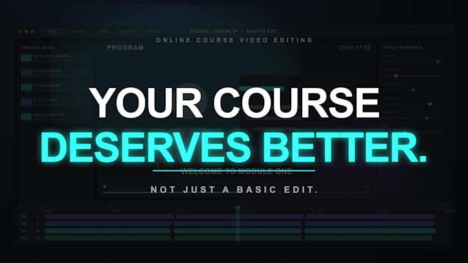 edit professional online course and educational videos