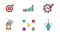 design custom vector icons set for web and more