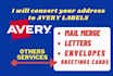 avery label, packaging, product label in 24hrs