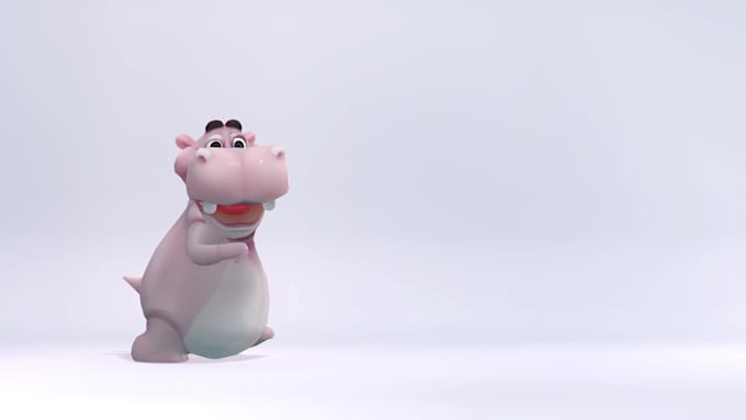 create a 3d character animation logo reveal