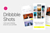 design UI dribbble shots for 30 days