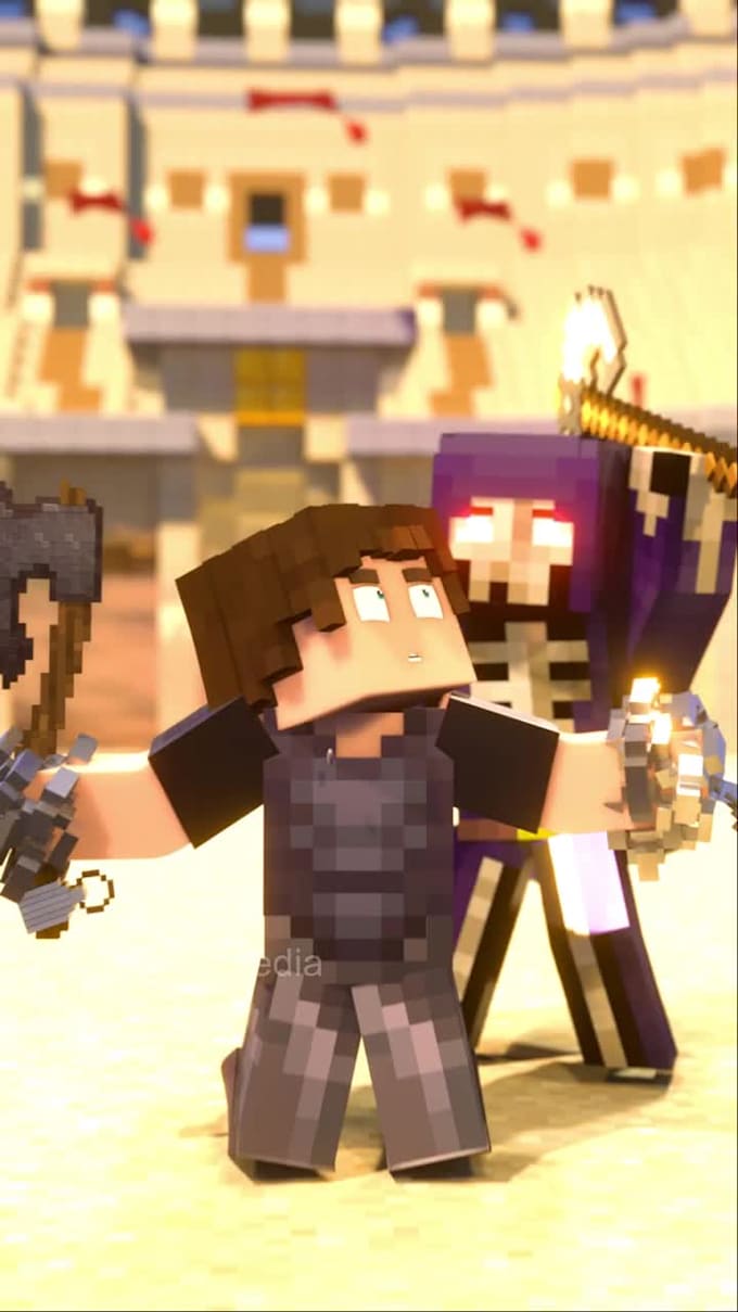 Create, recreate an existing 3d minecraft animation short for you by ...