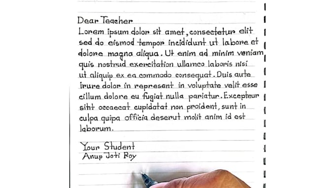 convert your PDF or text into neat handwritten notes