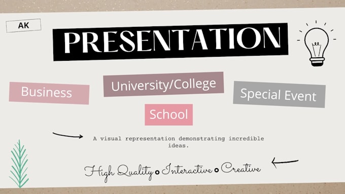 create an expert business and school presentation design