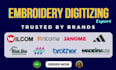 do professional custom embroidery digitizing in dst, pes, emb