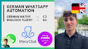 build advanced whatsapp chatbots with manychat and ai as a german