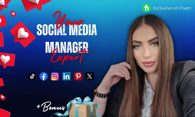 be your social media marketing manager and content creator