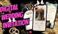design animated wedding save the date invitation