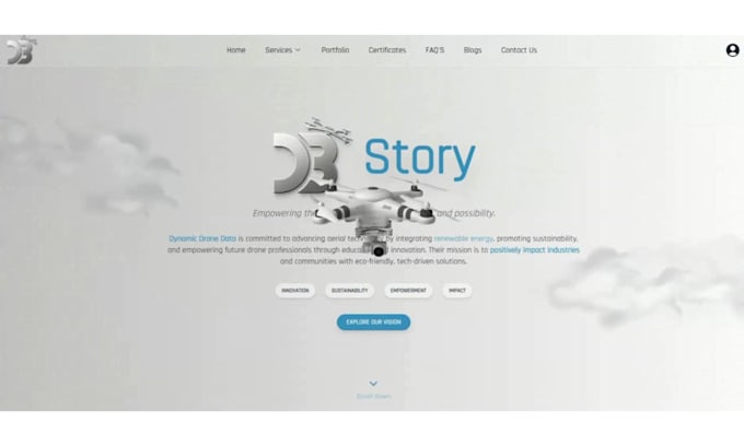 design a 3d animated webflow website using gsap, threejs, and framer motion