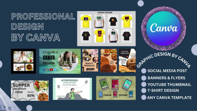 Create any design for you with canva by Sharifakhatun92 | Fiverr