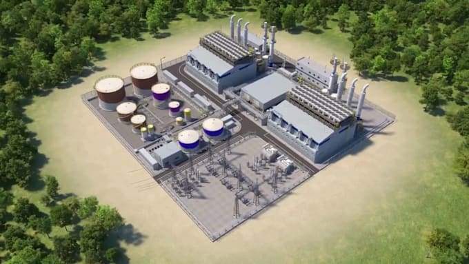 do 3d industrial animation power plant walkthrough facility engineering system