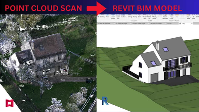 convert point cloud scan to accurate revit 3d bim model