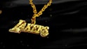create custom 3d gold chain pendant animation