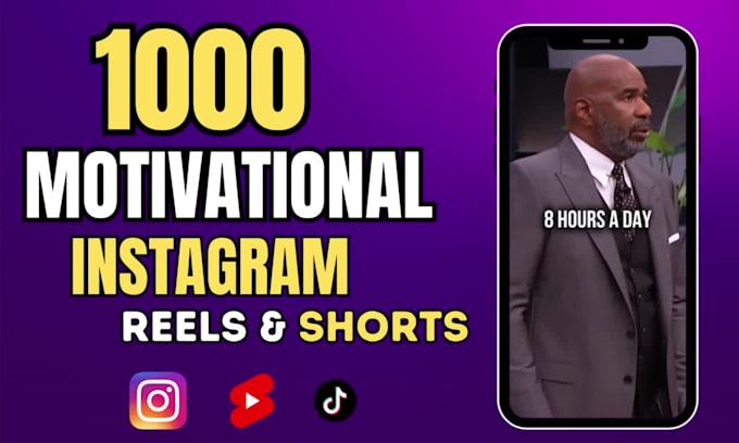 create motivational reels for instagram, youtube shorts and tiktoks