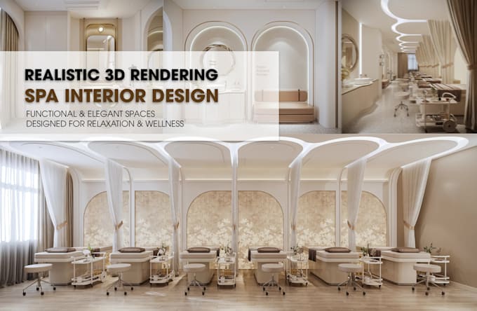 design a spa wellness or beauty interior for you