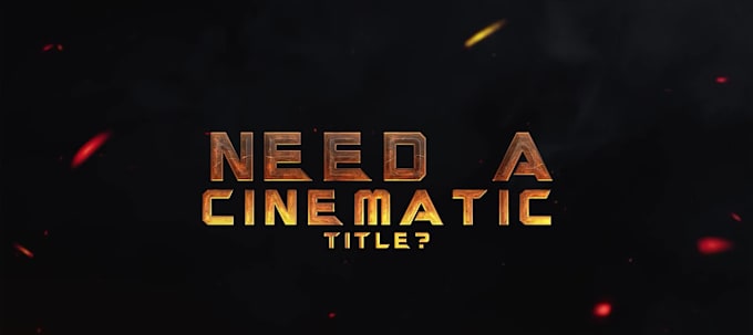 make your superhero title for your video