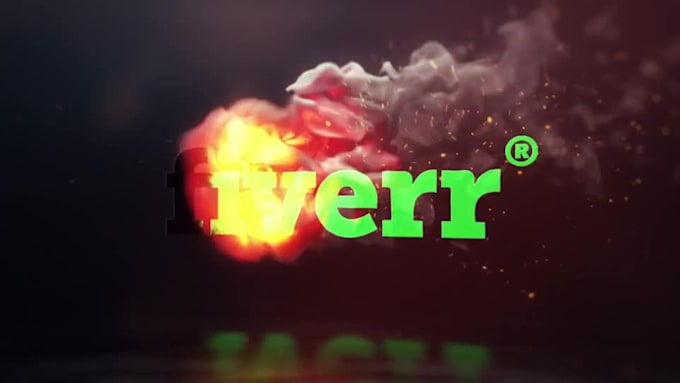 do fire intro video for youtube with your logo
