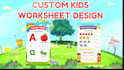 design kindergarten worksheets and activity books