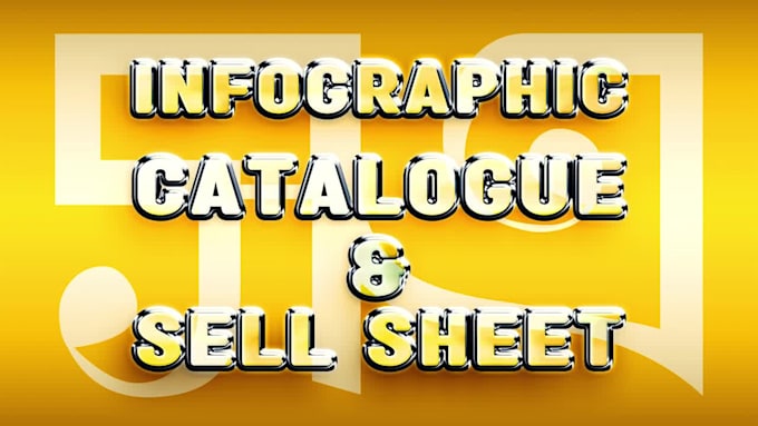 design a single page product infographic paper presentation catalog for print ad