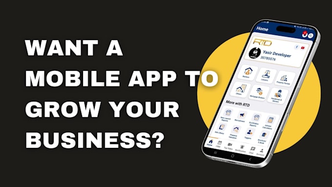 be your android and ios mobile app developer using flutter and react native