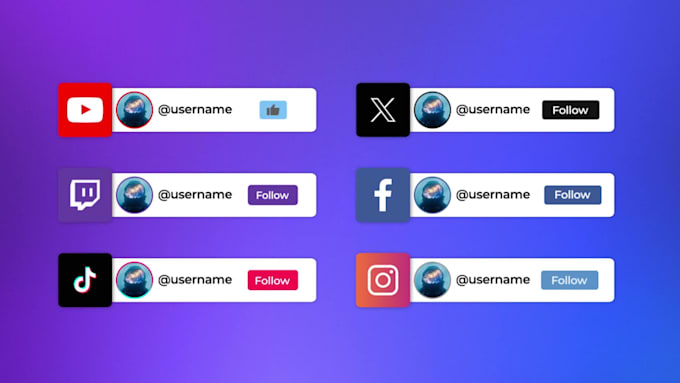 create custom animated social media popups