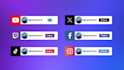create custom animated social media popups