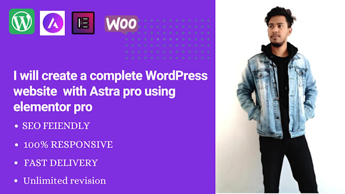 create unique wordpress website with elementor pro and astra pro