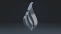 create a 3d rotating logo animation spin loop or GIF