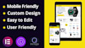 do mobile friendly webshop , online store by woo commerce elementor