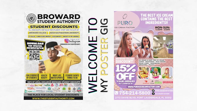 design a professional poster within 2 hours