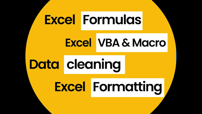 do excel formulas, vba automation, data cleaning and formatting