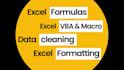 do excel formulas, vba automation, data cleaning and formatting