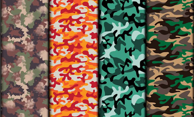 create camouflage patterns for your textile and fabric print