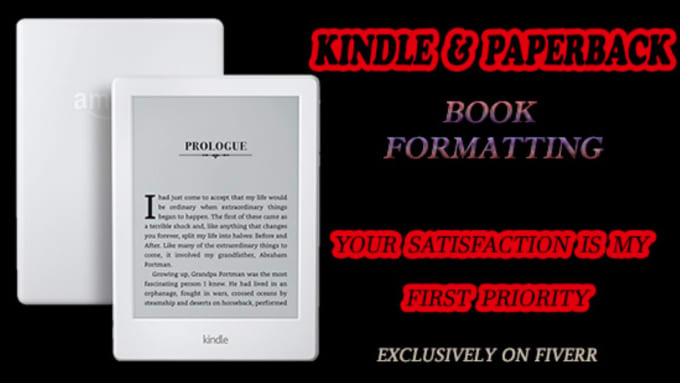 Hire a freelancer to format your book for kindle and paperback