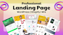 design develop landing page using wordpress, webflow or shopify