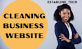 build cleaning website, home cleaning, janitorial, office cleaning website